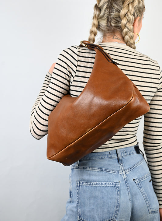 Gucci Borsa Hìorsebit in pelle cognac -  lesleyluxuryvintage