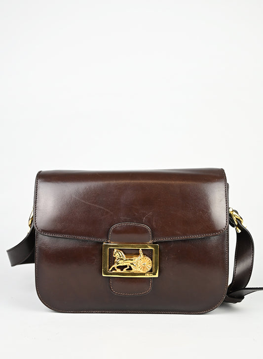 Celine Borsa in pelle marrone