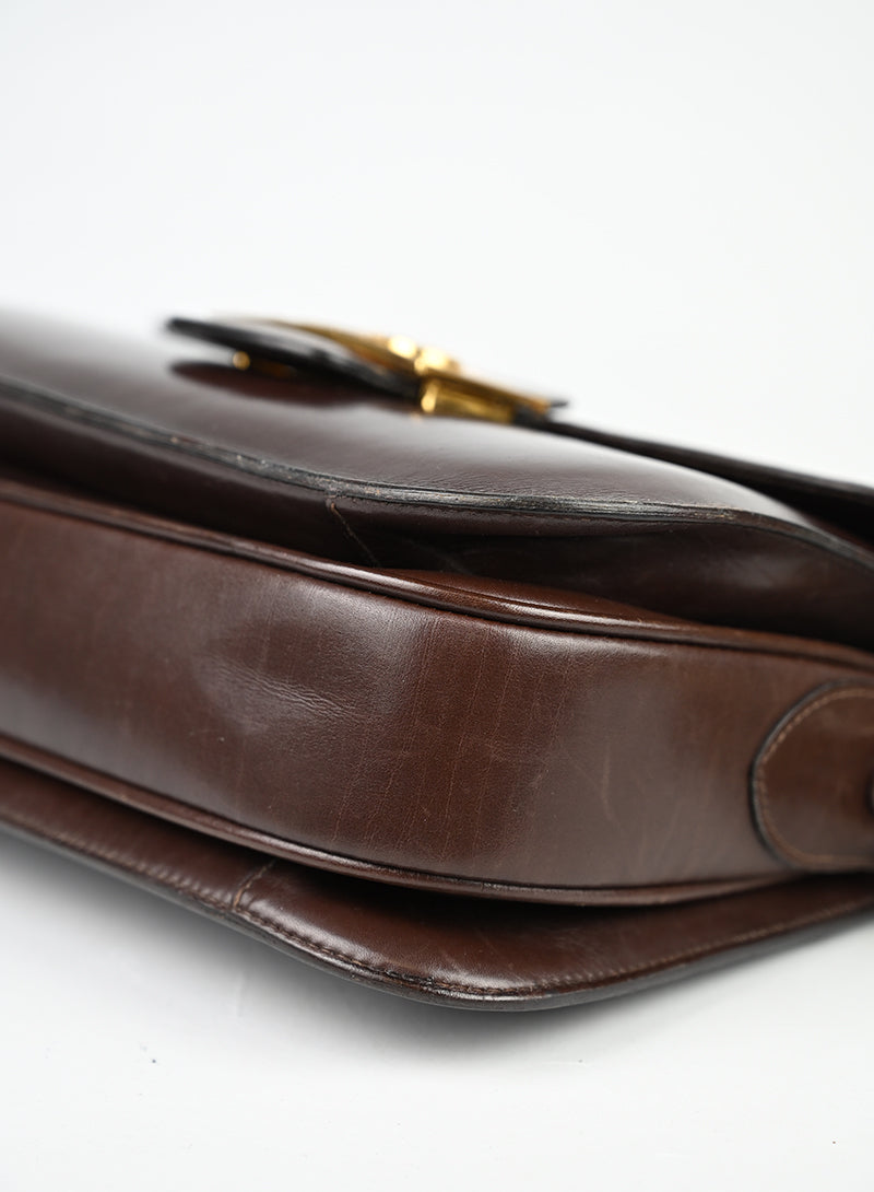 Celine Borsa in pelle marrone