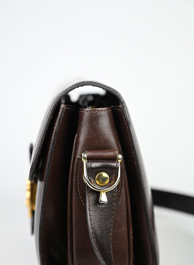 Celine Borsa in pelle marrone
