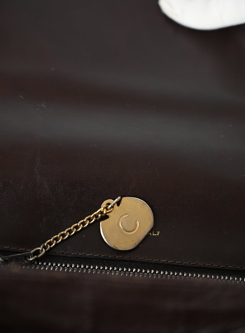 Celine Borsa in pelle marrone
