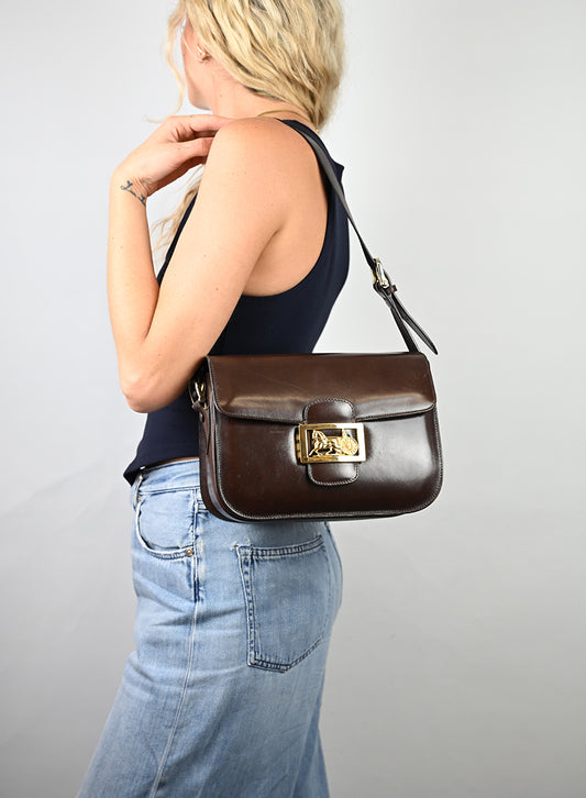 Celine Borsa in pelle marrone