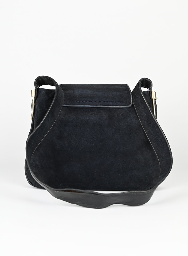 Gucci Borsa in Suede nera