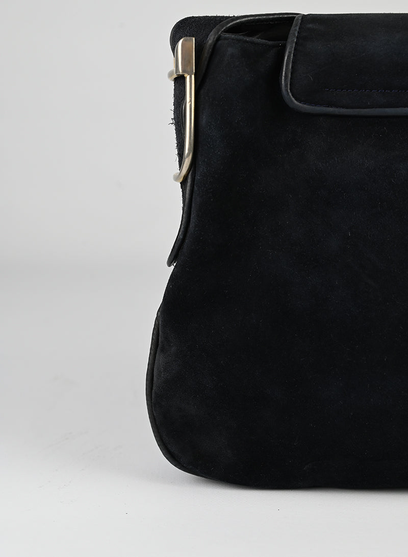 Gucci Borsa in Suede nera