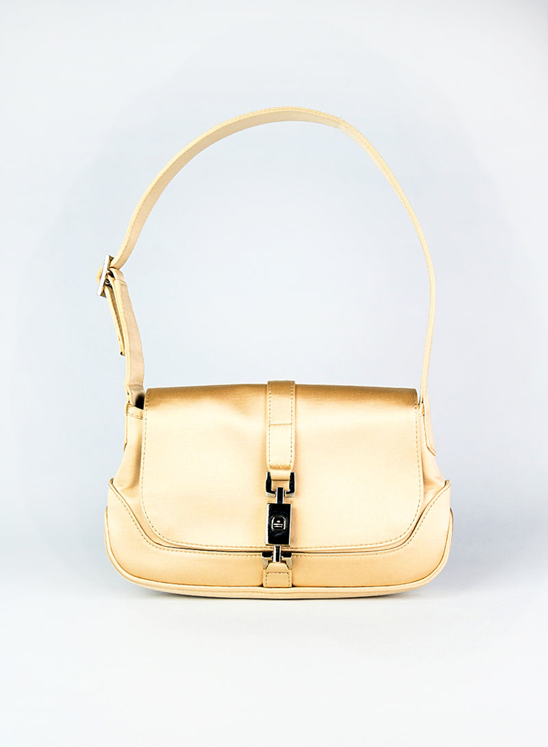 Bucci Borsa Jackie in raso champagne