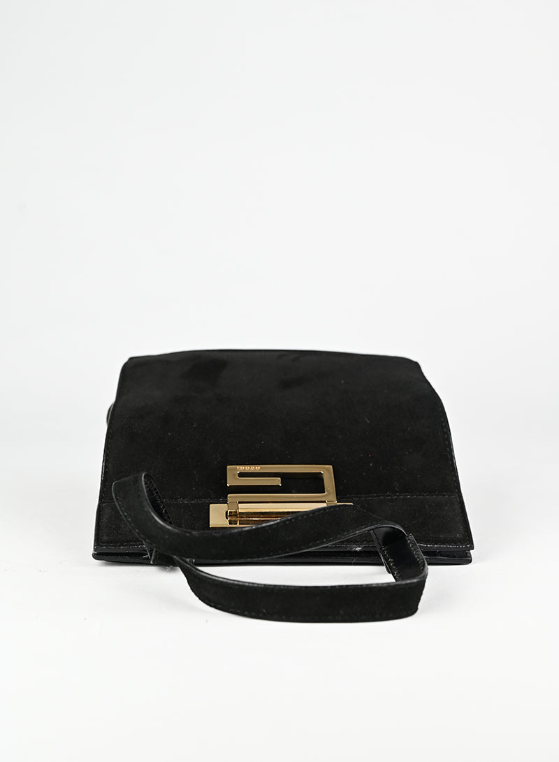 Gucci Borsa in suede nera