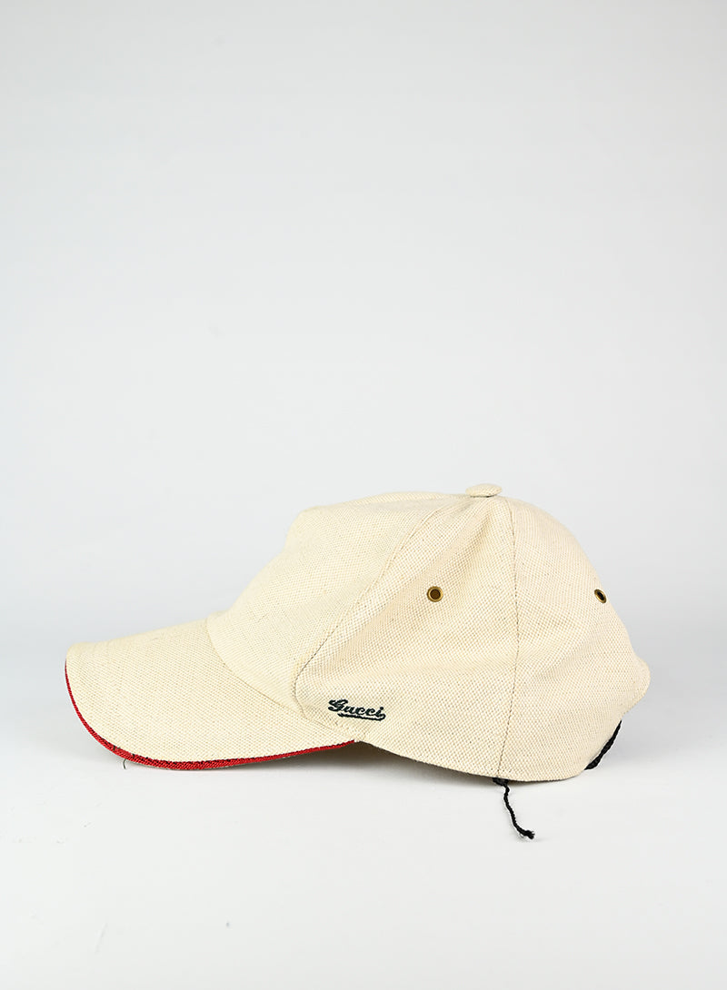 Gucci Cappello in canvas beige