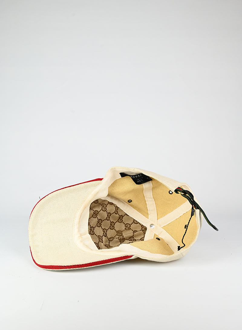 Gucci Cappello in canvas beige