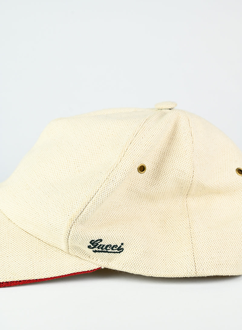 Gucci Cappello in canvas beige