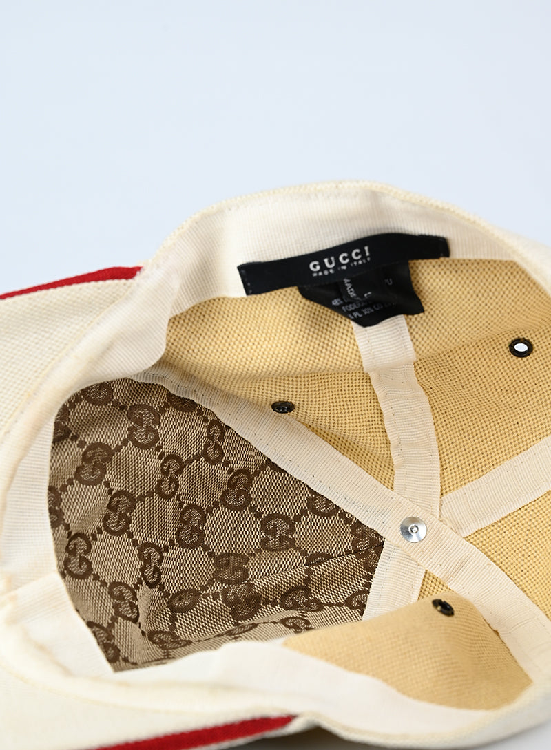 Gucci Cappello in canvas beige