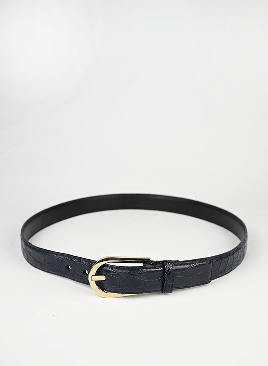 Gucci Cintura Cocco Blu -  lesleyluxuryvintage