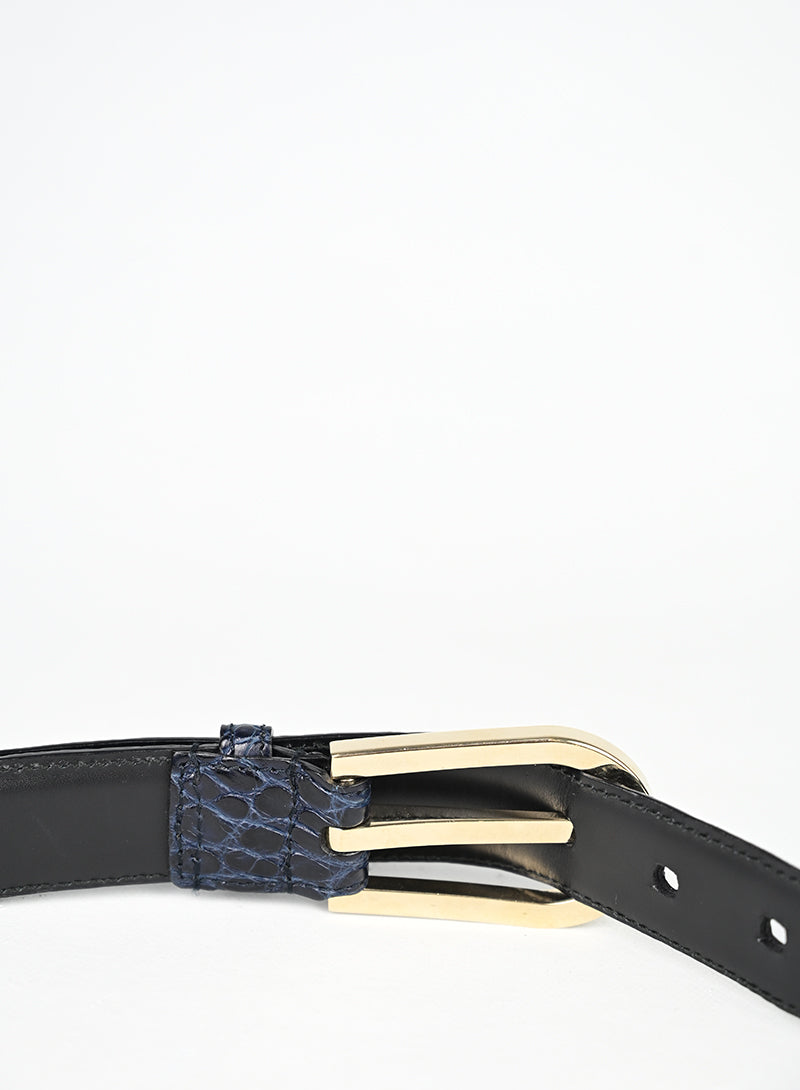 Gucci Cintura Cocco Blu