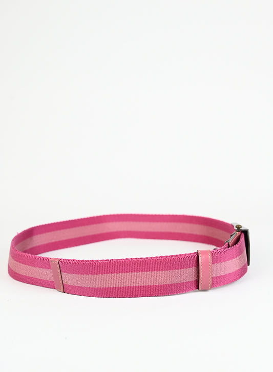 Gucci Cintura in tessuto rosa