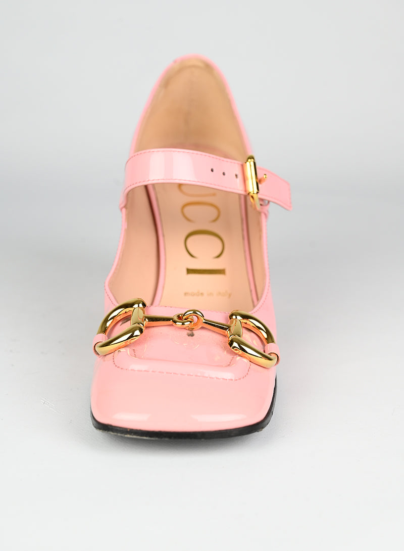 Gucci Sandali Mary Jane Horsebit rosa - N. 37 ½