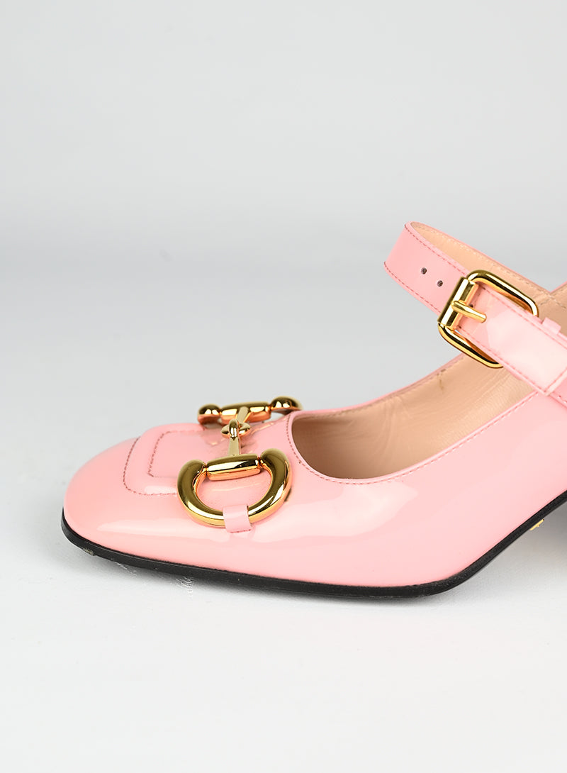 Gucci Sandali Mary Jane Horsebit rosa - N. 37 ½