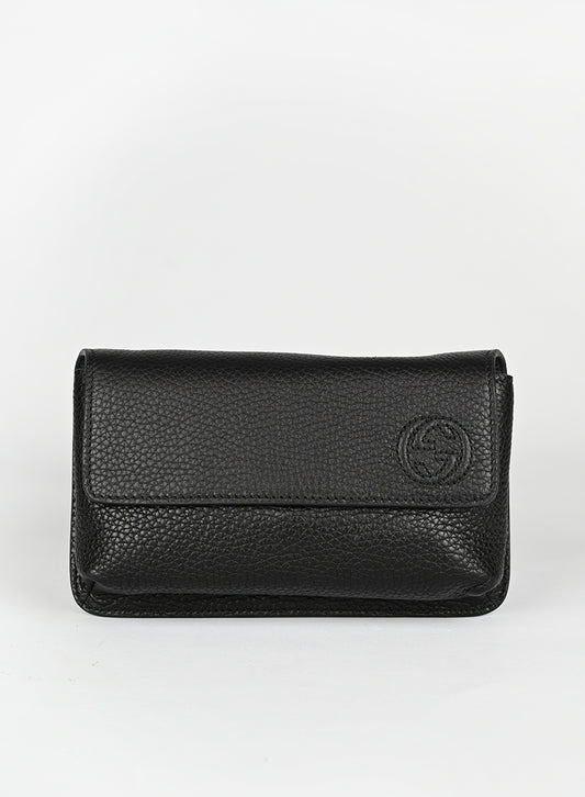 Gucci Marsupio in pelle nero