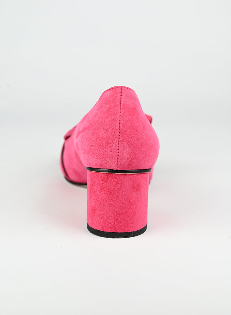 Gucci Décolleté Marmont in suede fucsia - N. 37