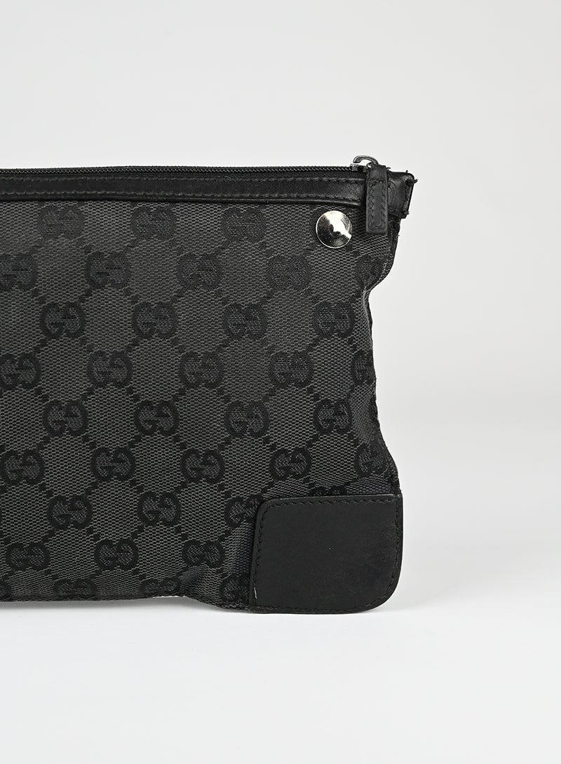 Gucci Pochette in tessuto Monogram nero