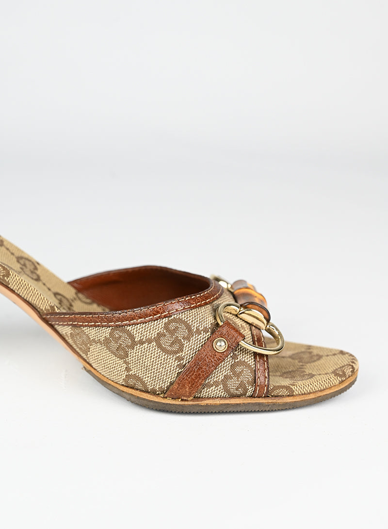 Gucci Sabot Monogram in tessuto - N. 38