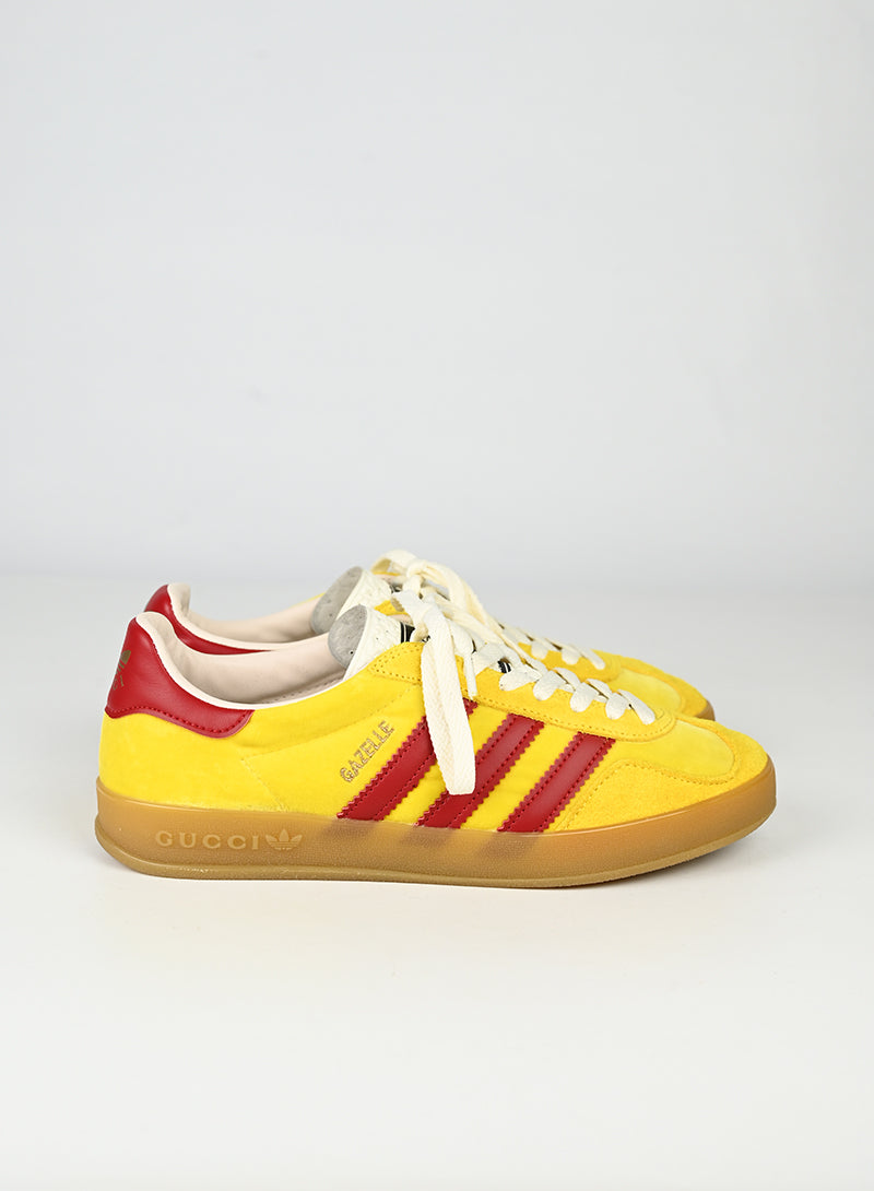 Gucci Sneakers Gazelle gialle e rosse - N. 38