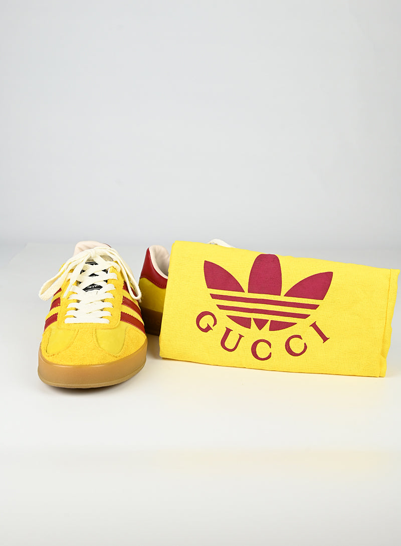 Gucci Sneakers Gazelle gialle e rosse - N. 38