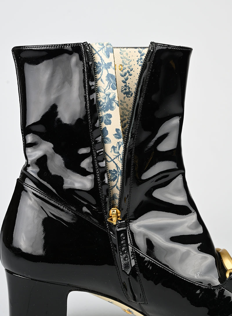 Gucci Stivaletti in vernice neri - N. 38