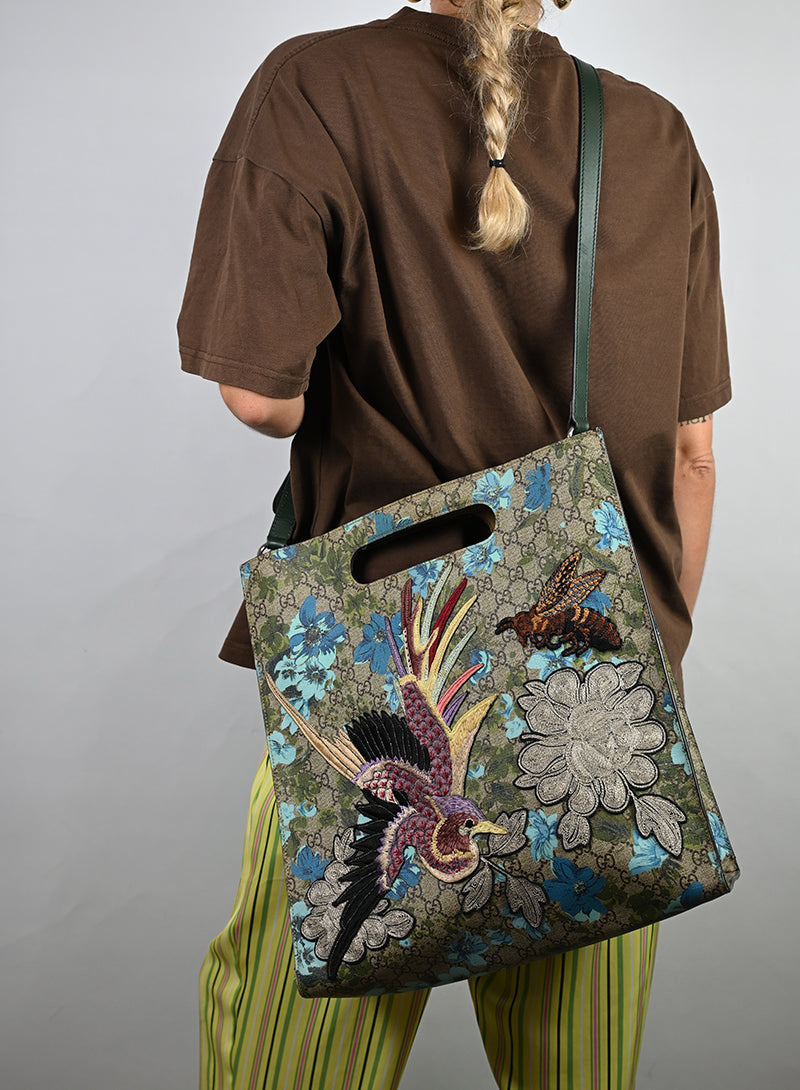 Gucci Borsa GG Monogram Supreme Blossom