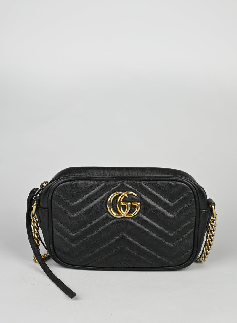Gucci Borsa Marmont in pelle nera