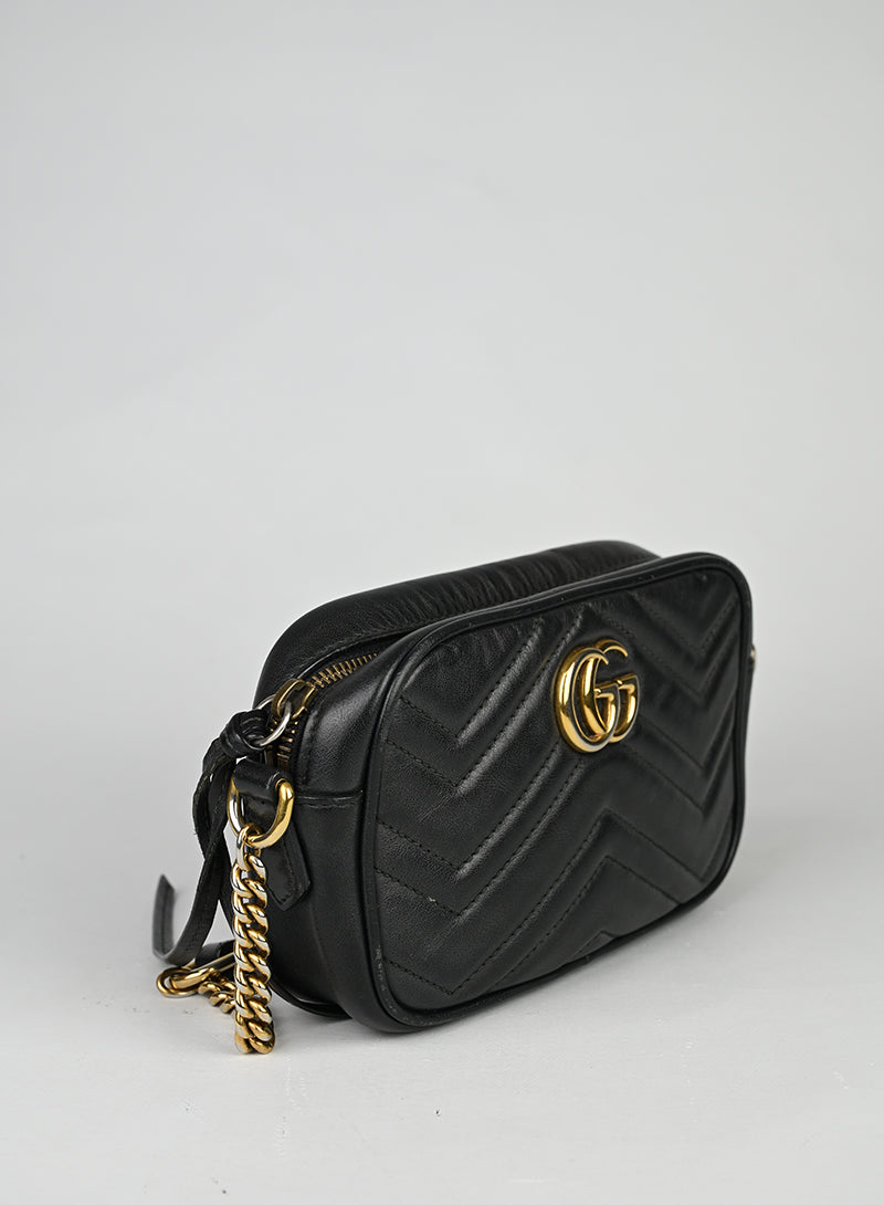 Gucci Borsa Marmont in pelle nera