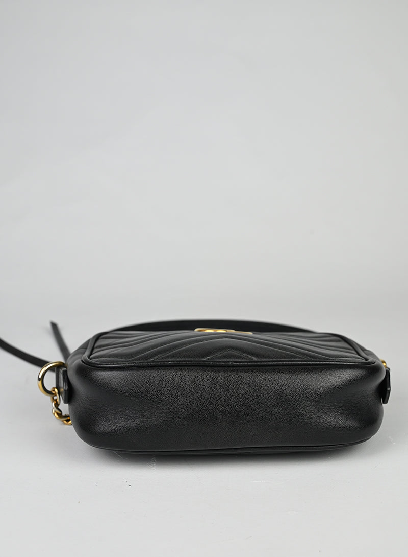 Gucci Borsa Marmont in pelle nera