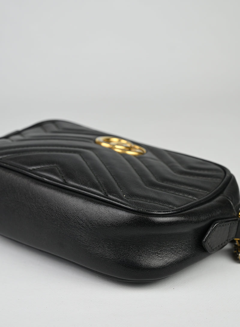 Gucci Borsa Marmont in pelle nera