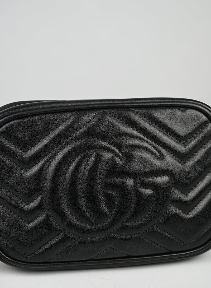 Gucci Borsa Marmont in pelle nera