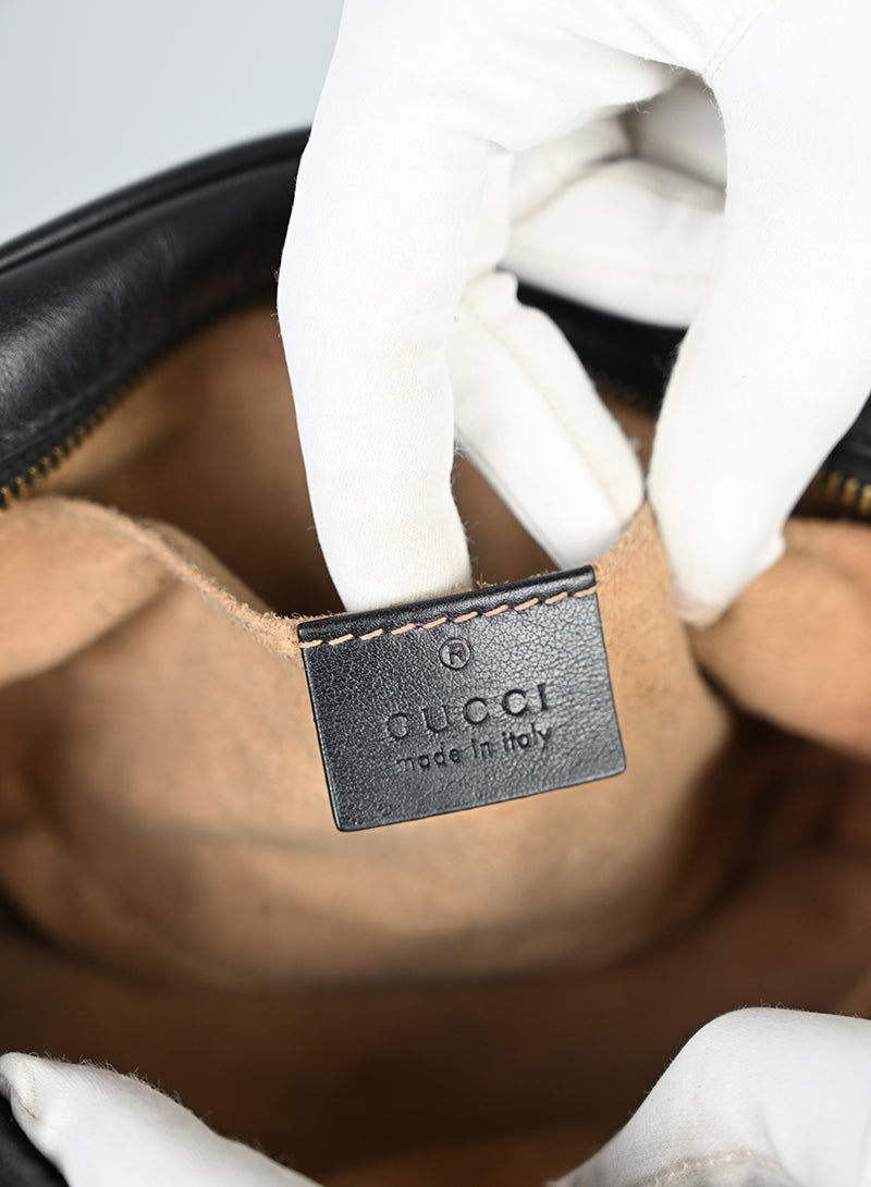 Gucci Borsa Marmont in pelle nera