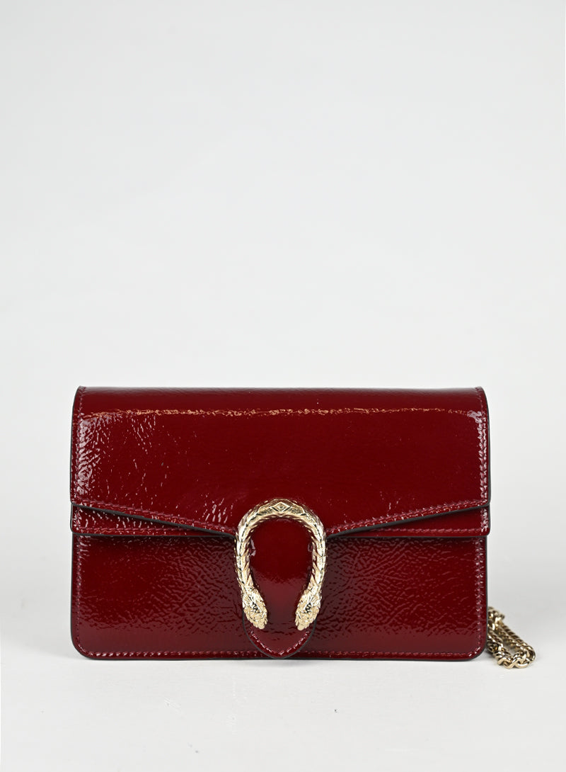 Gucci Borsina a Tracolla Dionysus Mini Vernice Rossa