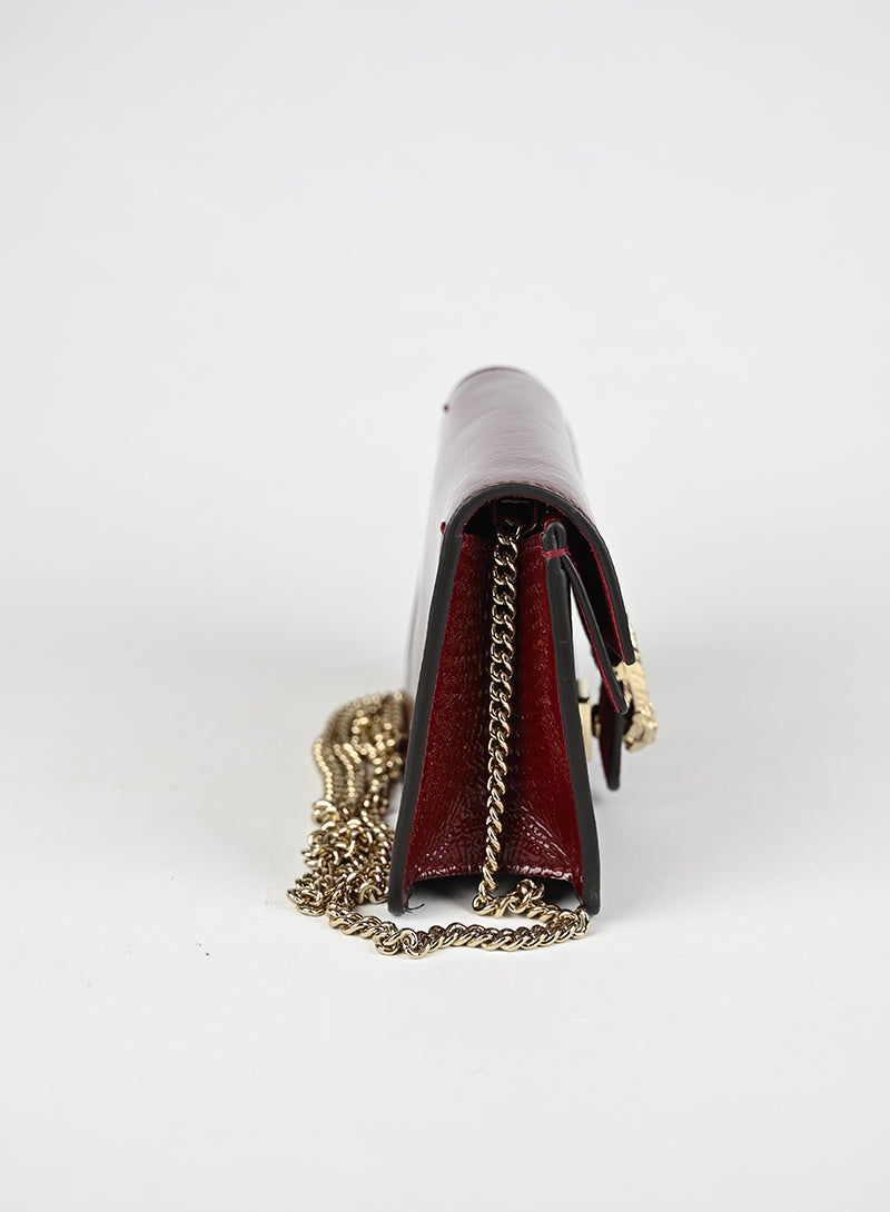 Gucci Borsina a Tracolla Dionysus Mini Vernice Rossa