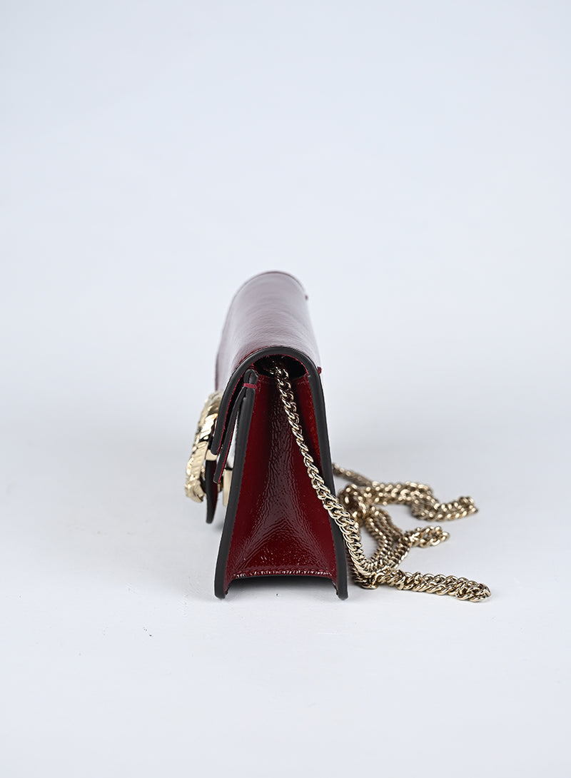 Gucci Borsina a Tracolla Dionysus Mini Vernice Rossa