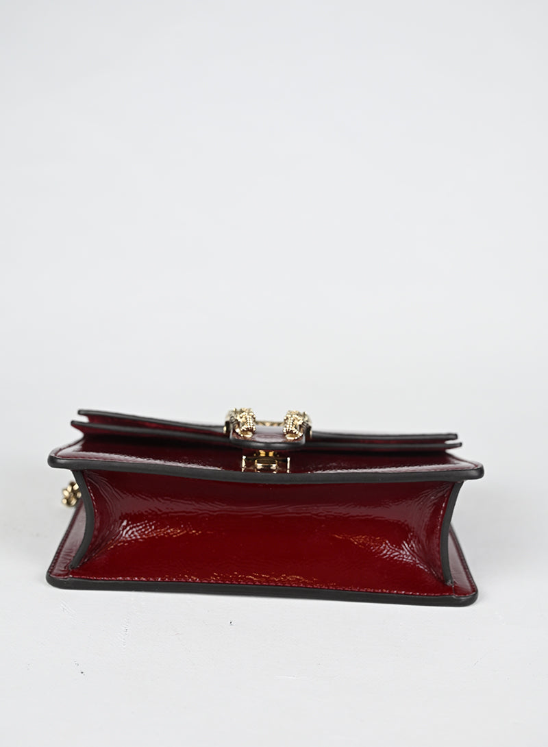 Gucci Borsina a Tracolla Dionysus Mini Vernice Rossa