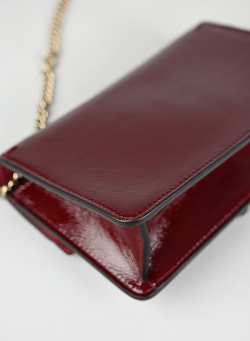 Gucci Borsina a Tracolla Dionysus Mini Vernice Rossa