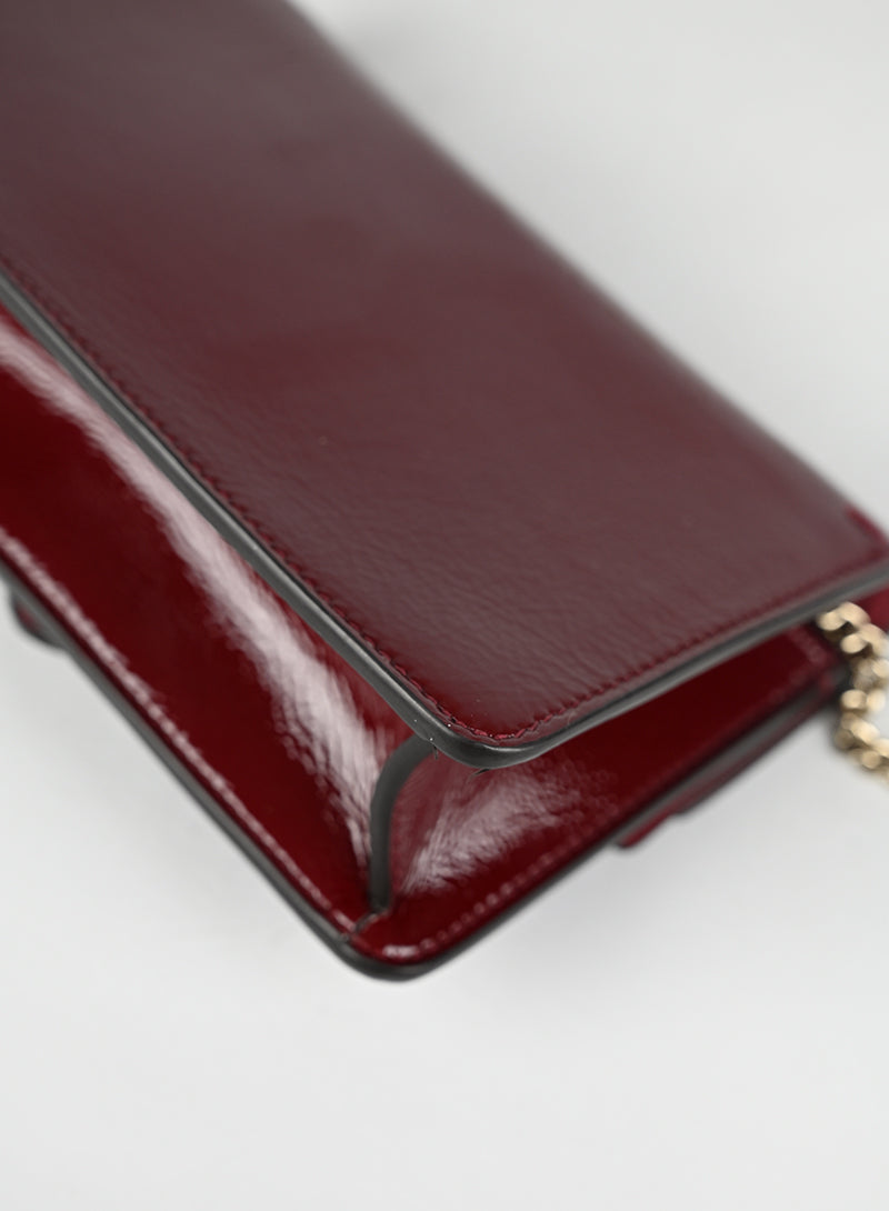 Gucci Borsina a Tracolla Dionysus Mini Vernice Rossa