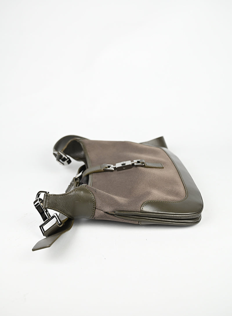 Gucci Borsa Jackie in raso verde