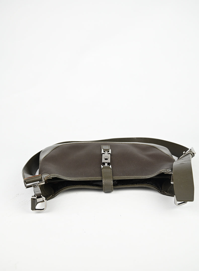 Gucci Borsa Jackie in raso verde