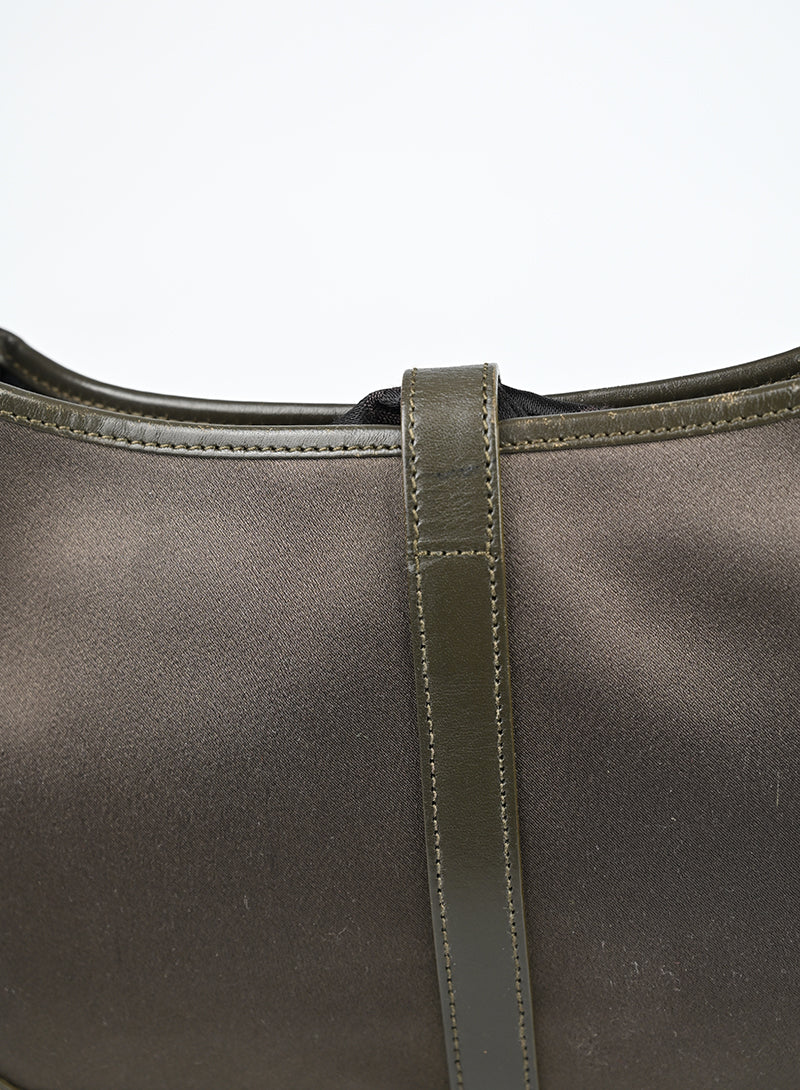 Gucci Borsa Jackie in raso verde