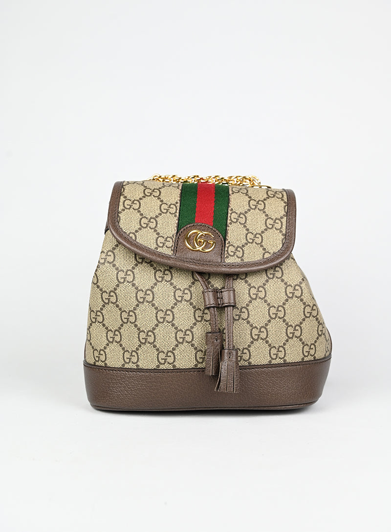 Gucci Zaino Ophidia in tela Monogram GG beige -  lesleyluxuryvintage