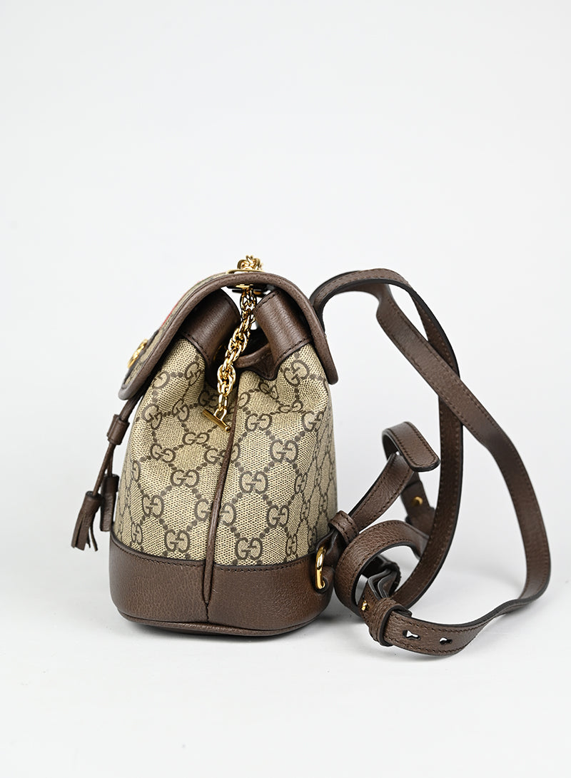 Gucci Zaino Ophidia in tela Monogram GG beige -  lesleyluxuryvintage