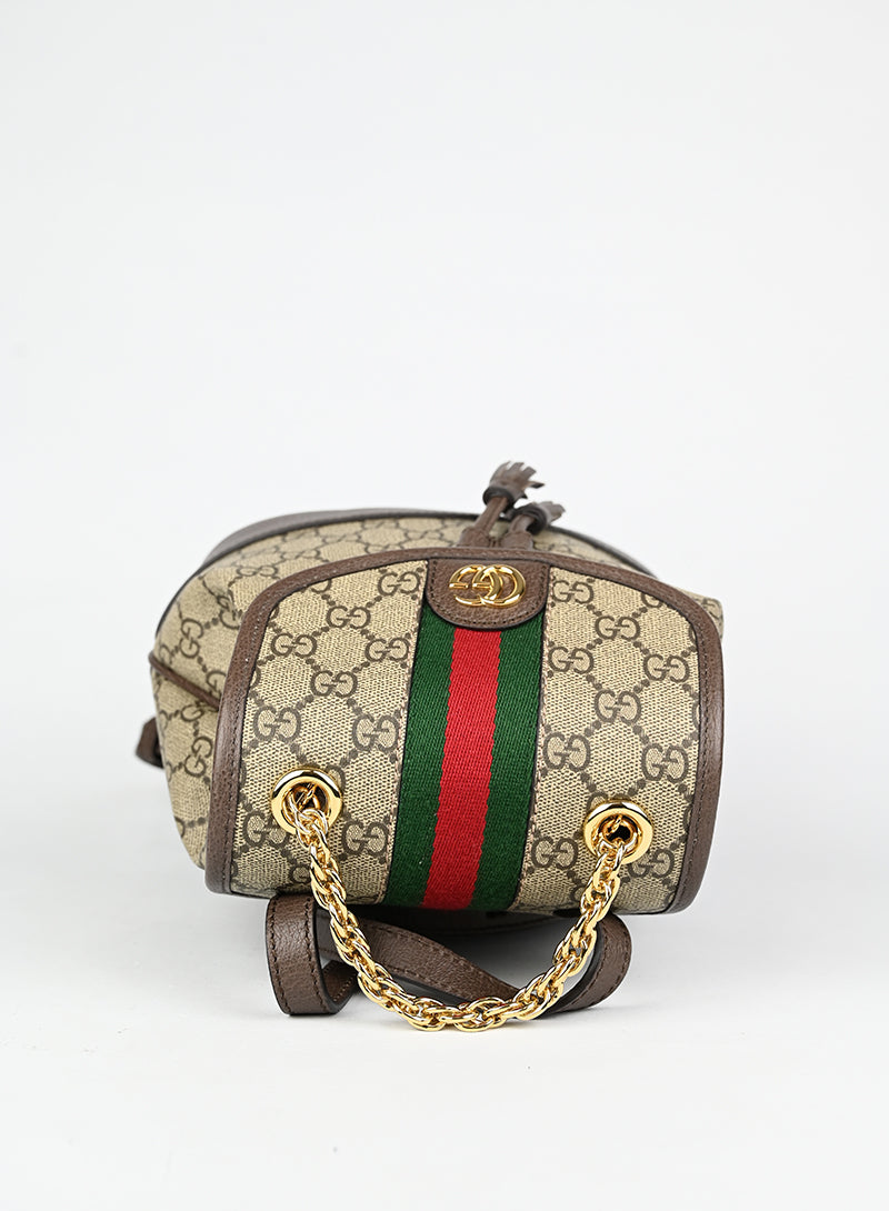 Gucci Zaino Ophidia in tela Monogram GG beige -  lesleyluxuryvintage