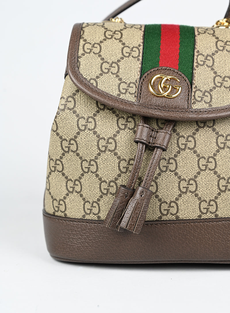 Gucci Zaino Ophidia in tela Monogram GG beige -  lesleyluxuryvintage