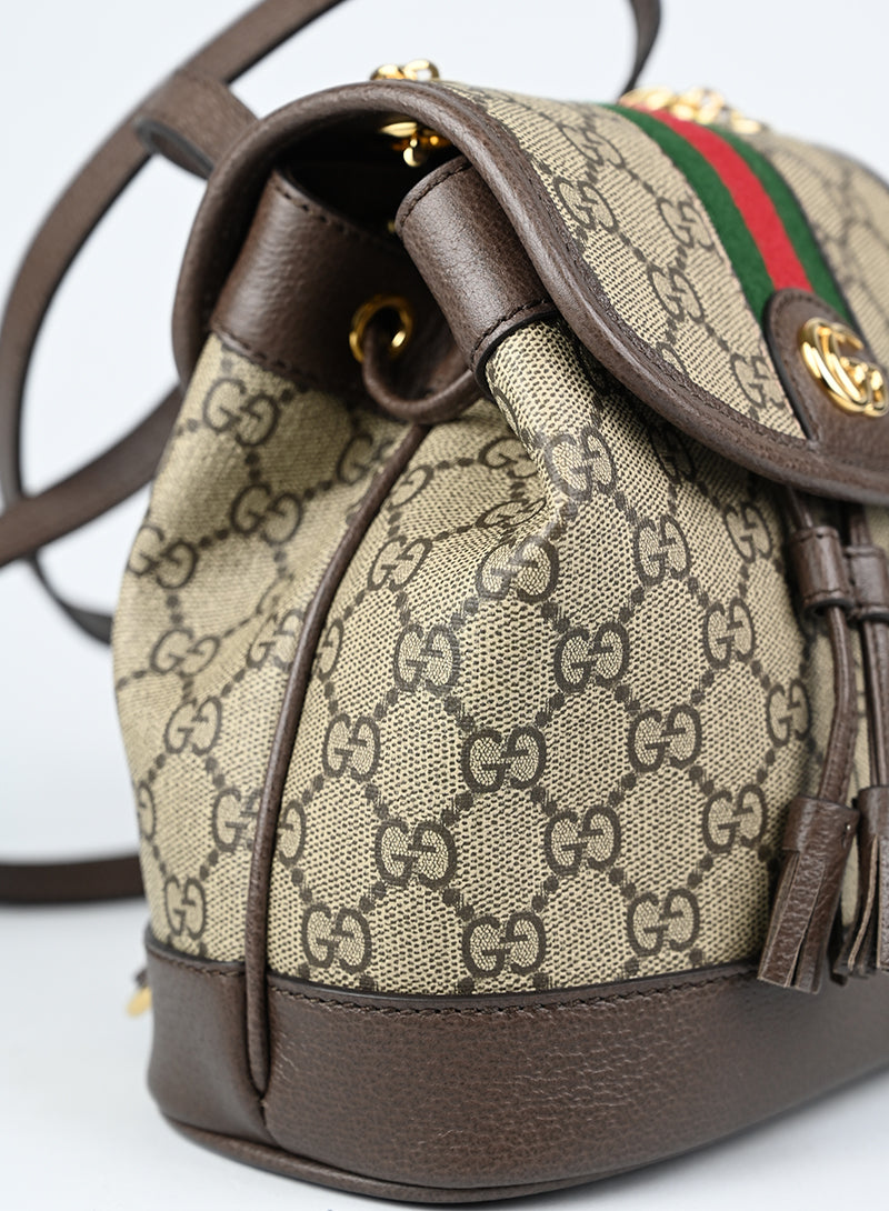 Gucci Zaino Ophidia in tela Monogram GG beige -  lesleyluxuryvintage
