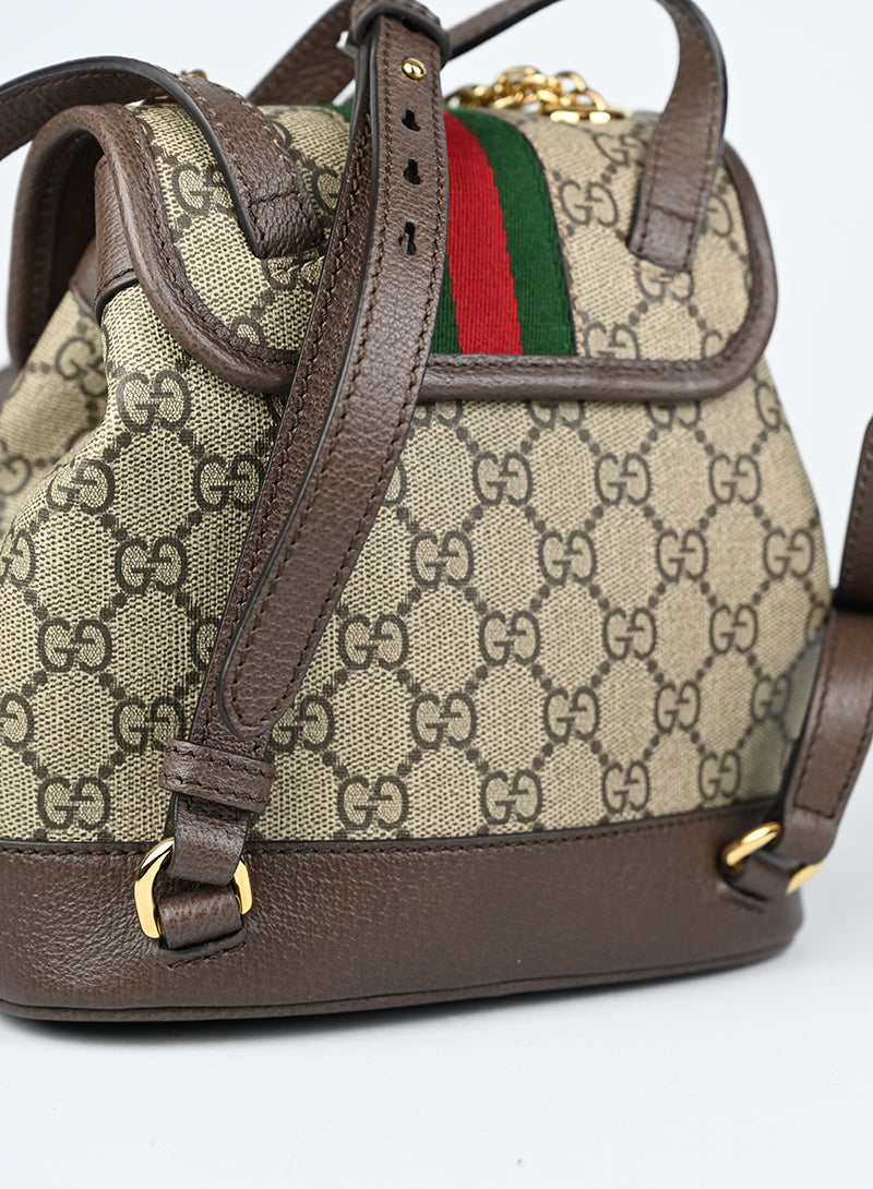 Gucci Zaino Ophidia in tela Monogram GG beige -  lesleyluxuryvintage