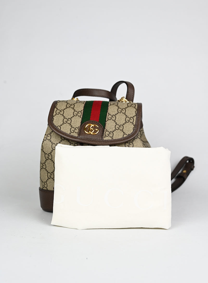 Gucci Zaino Ophidia in tela Monogram GG beige -  lesleyluxuryvintage