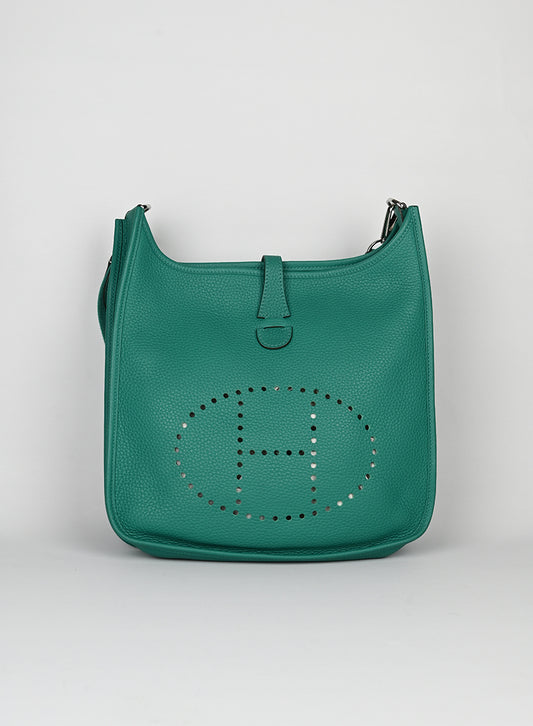 Hermès Borsa Evelyne 29 in pelle verde